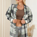 Small Green Plaid Button Up Patch Pocket Shirt
